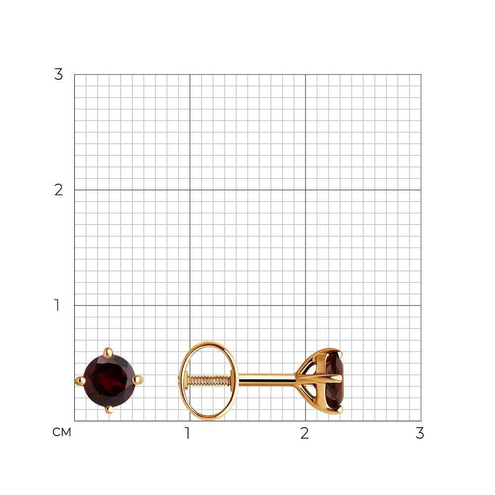 Серьги пусеты 728732