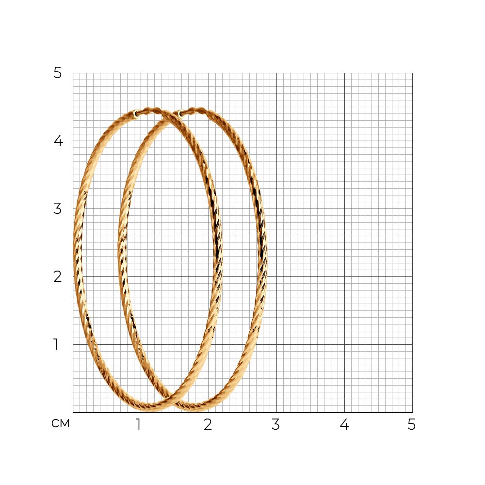 Серьги 140150 d 45 мм