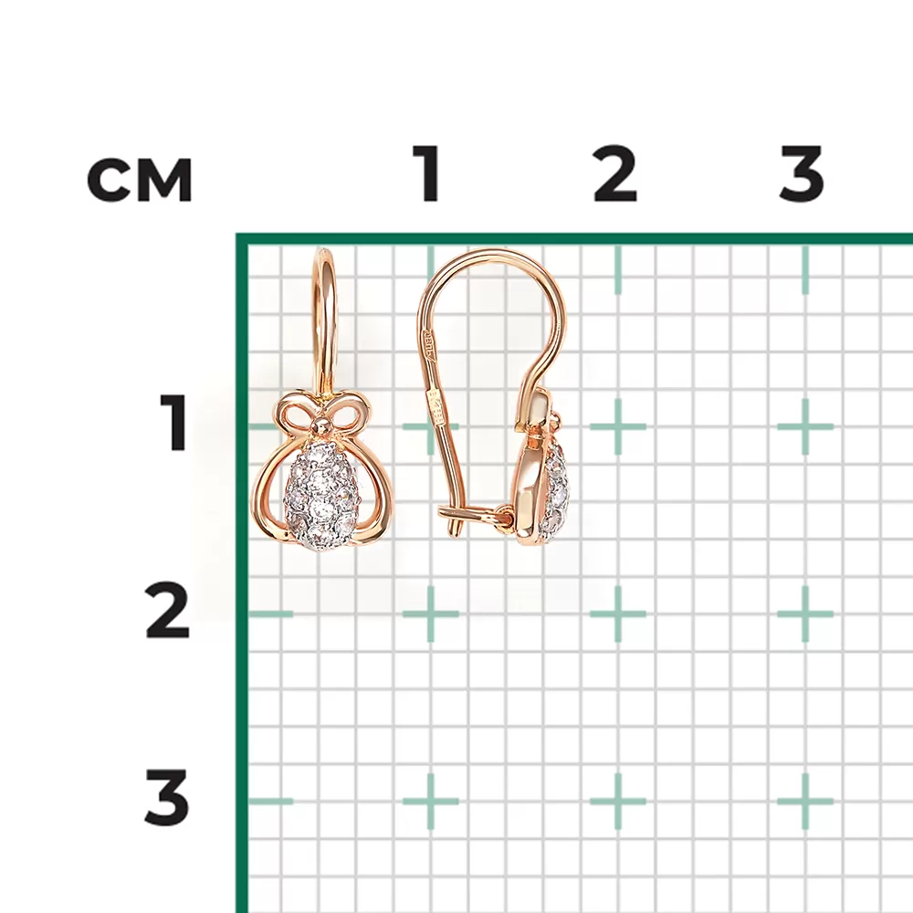 Серьги детские 02-1881-00-401-1110-03