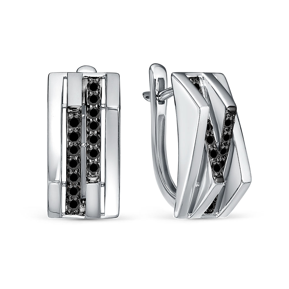 Серьги 5-5953-106-2Б-Чбр