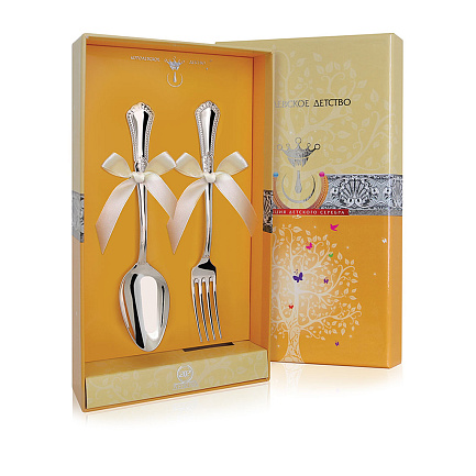 Набор 315НБ02801_кд десертный "Фаворит" (2 пр л+в) +футляр