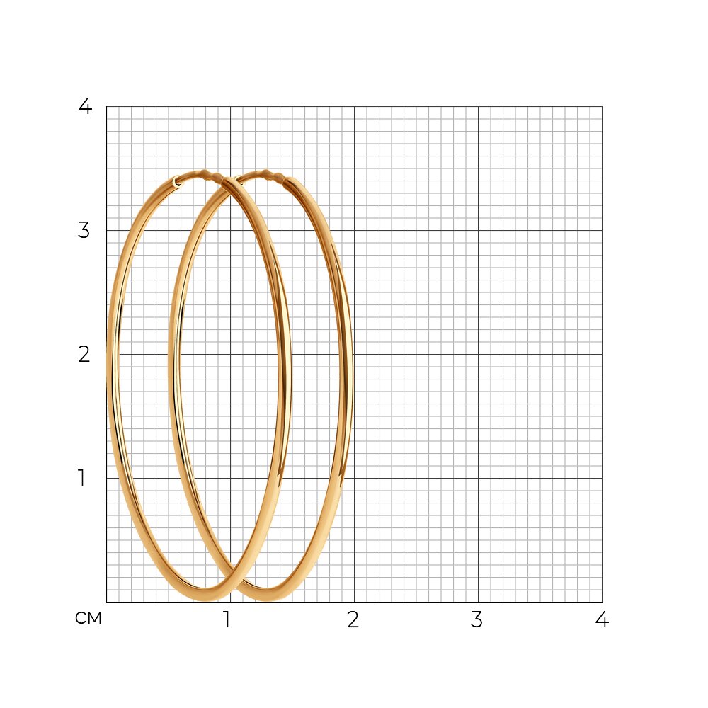 Серьги 140060 d 35мм