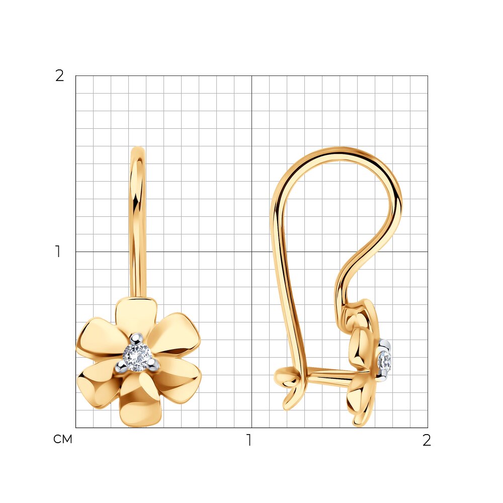 Серьги детские 51-120-02863-1