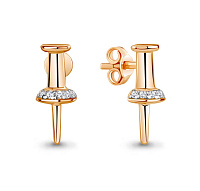 Серьги пусеты 49334А.1