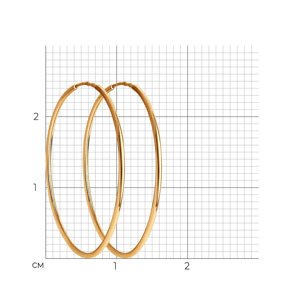 Серьги 140059 d 25мм
