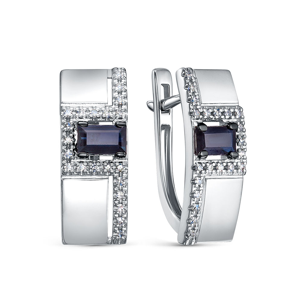 Серьги 5-7248-106-2Б-СапБр