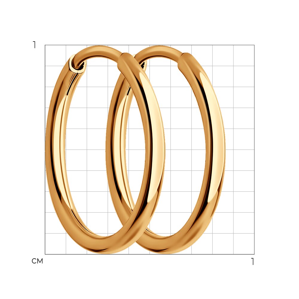 Серьги 140001 d 10 мм
