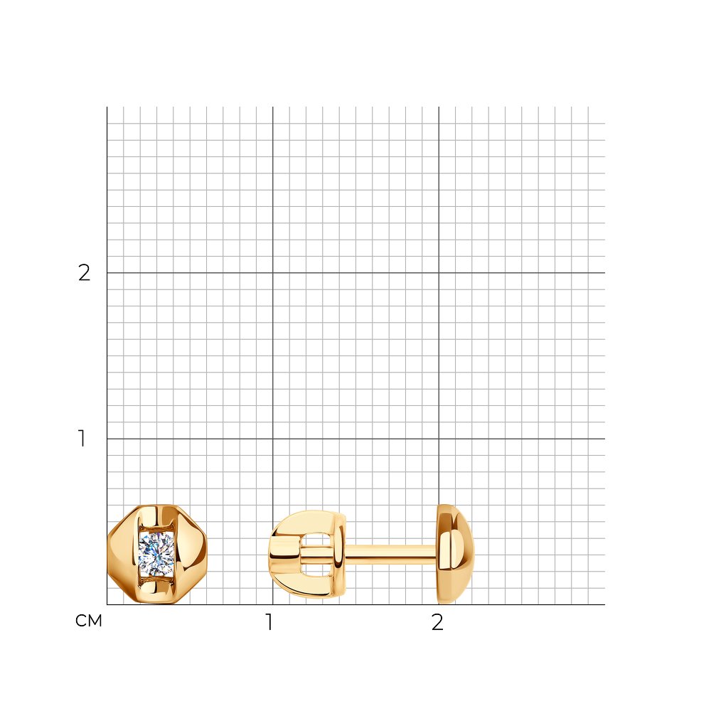 Серьги пусеты 028923