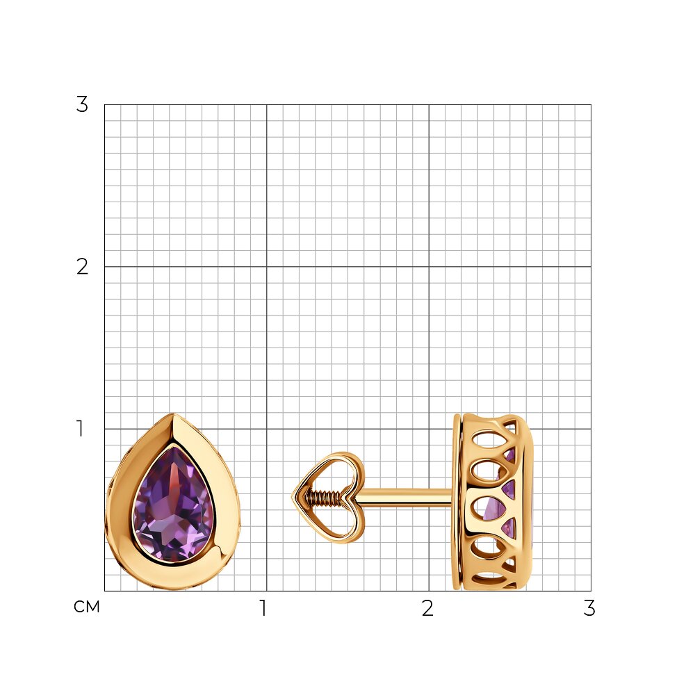 Серьги пусеты 728815