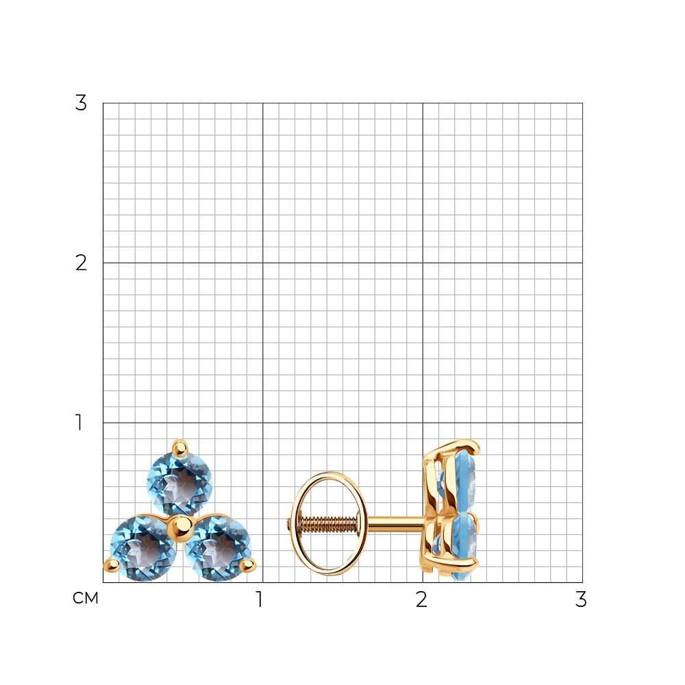 Серьги пусеты 728914