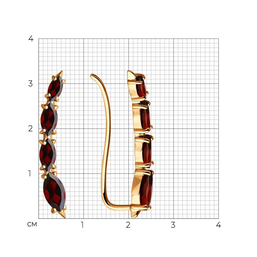 Серьги зажимы 51-320-02451-2