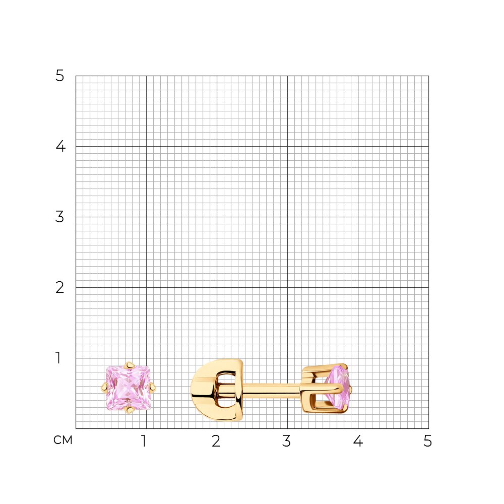 Серьги пусеты 022171