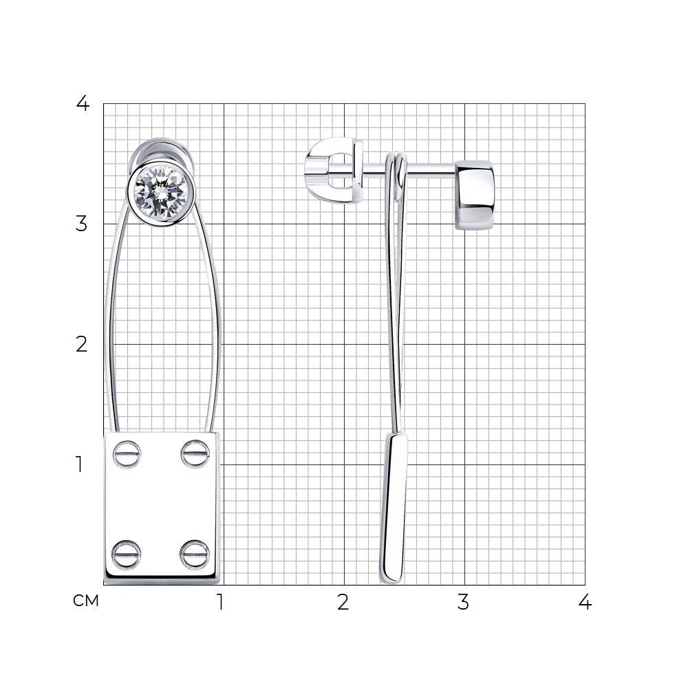 Серьги пусеты 94025333