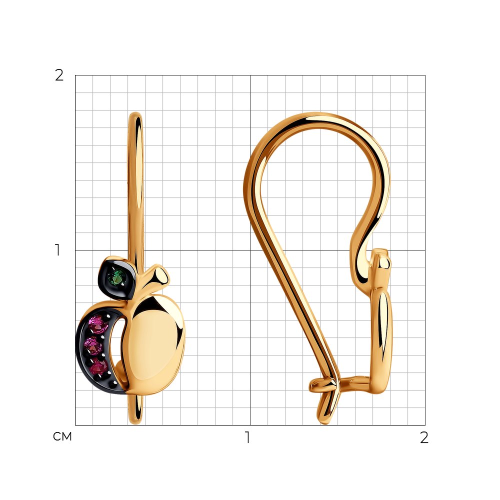 Серьги детские 51-120-00707-1