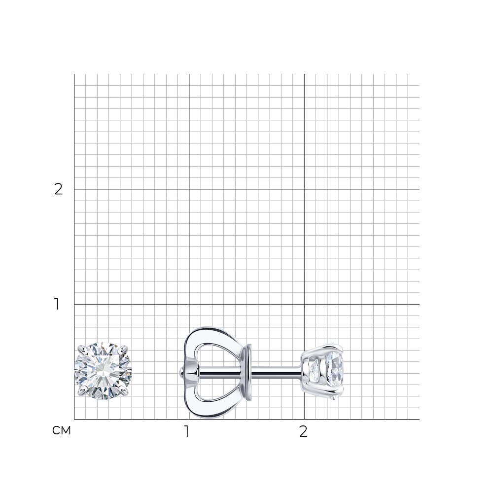 Серьги пусеты 9020105-3-5 №25 84