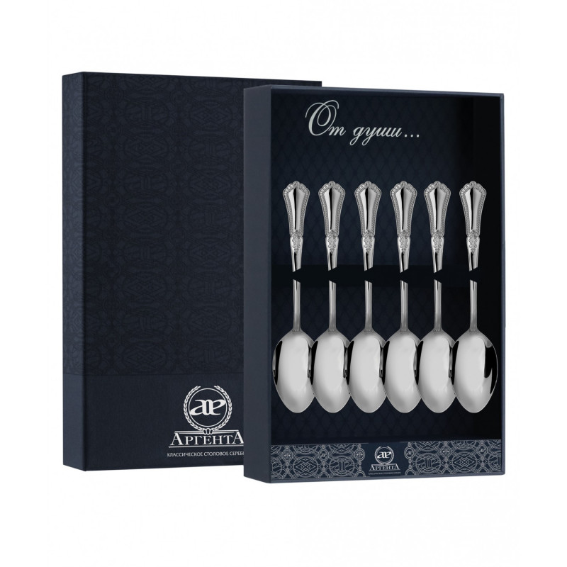 Набор 521НБ07801 кофейной ложки "Фаворит" (6 пр) +футляр