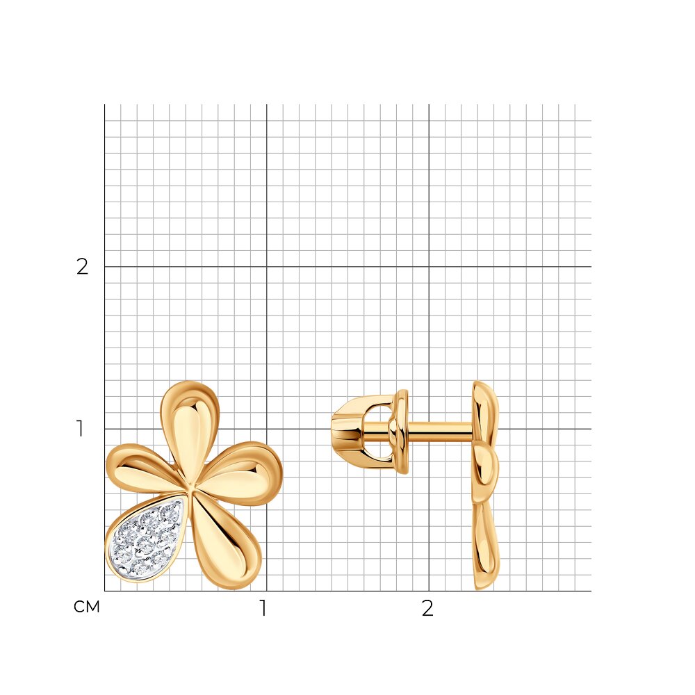 Серьги пусеты 0200883