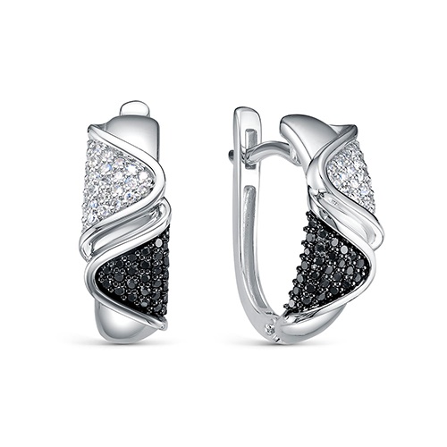 Серьги 5-7055-106-2Б-Чбр