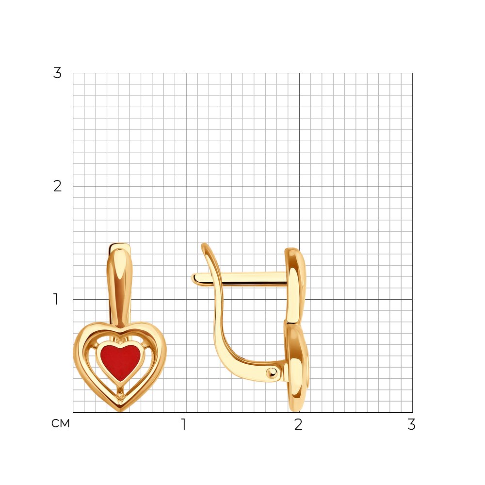 Серьги детские 51-120-02610-1