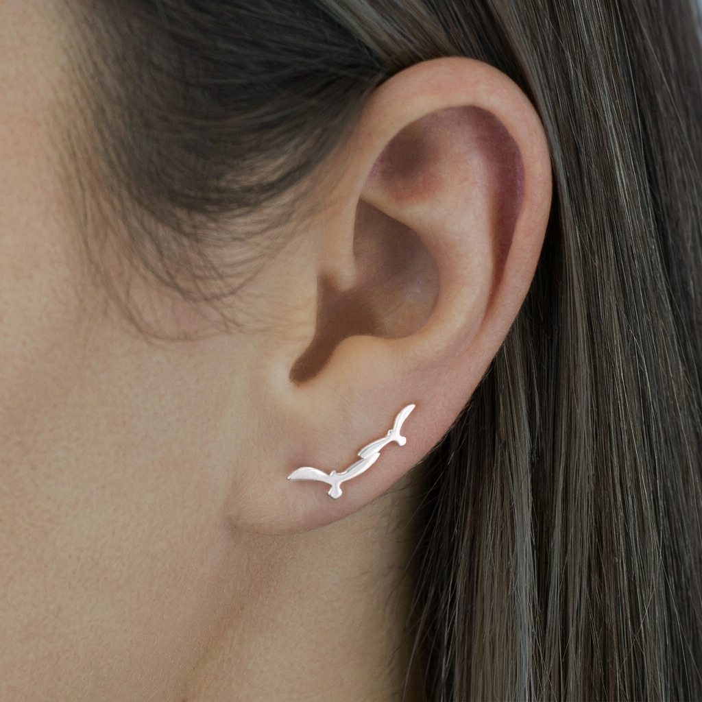 Серьги каффы 0201573-00245