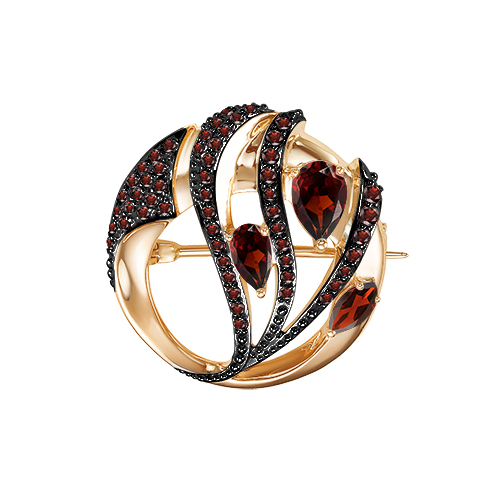 Брошь Бш124-5322ГрФ