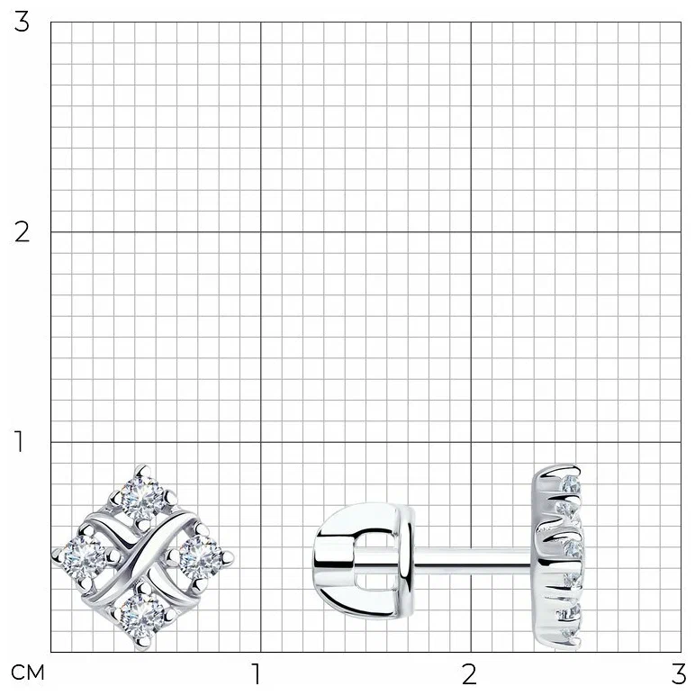 Серьги пусеты 94025071