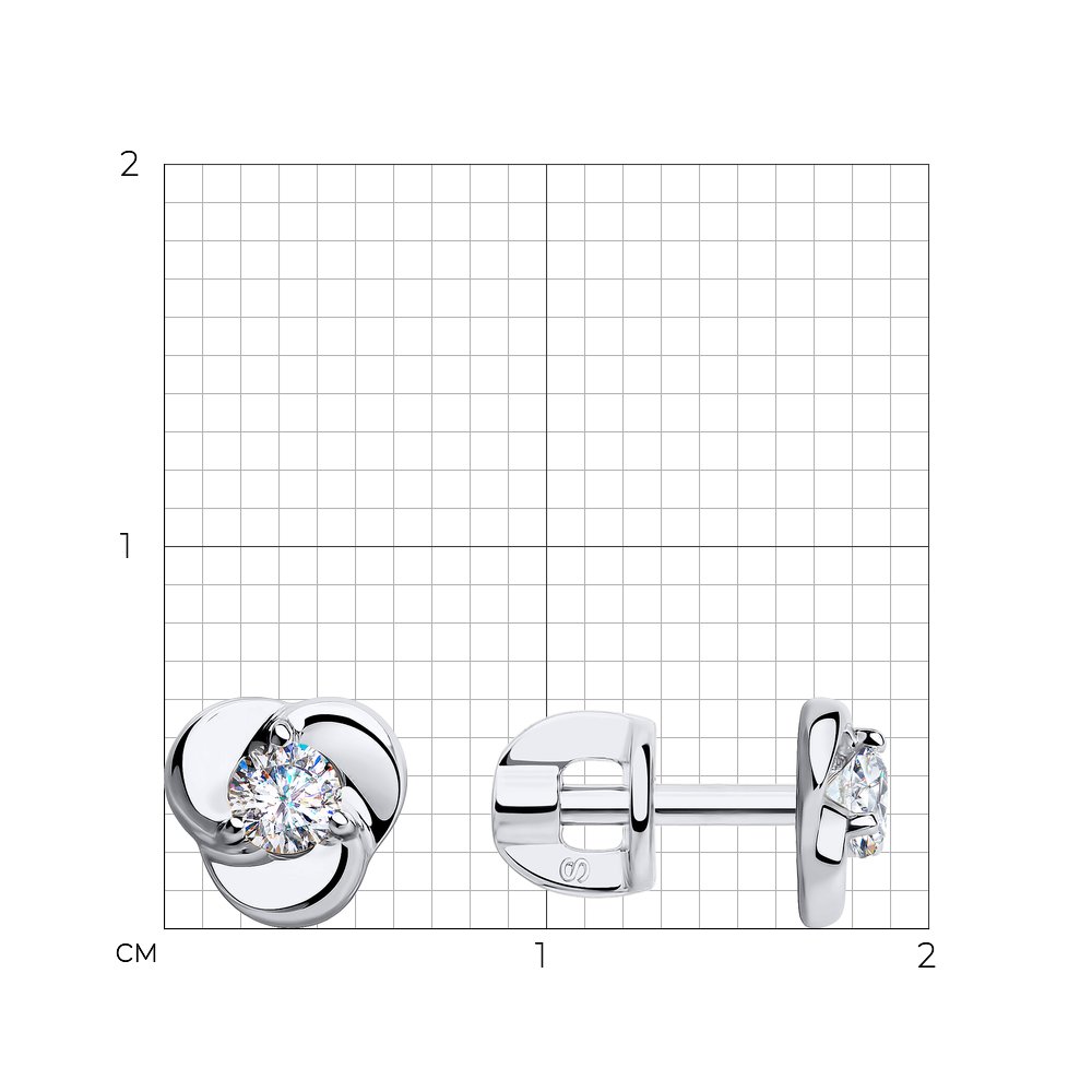 Серьги пусеты 028351-3