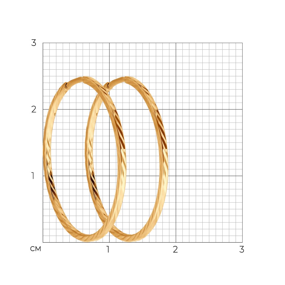 Серьги 140067 d 25мм