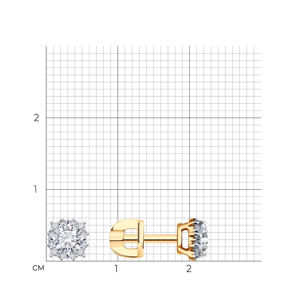 Серьги пусеты 029648