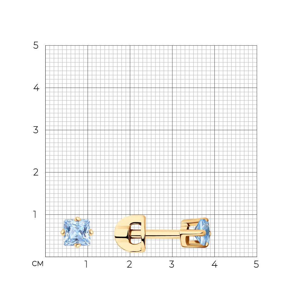 Серьги пусеты 022170