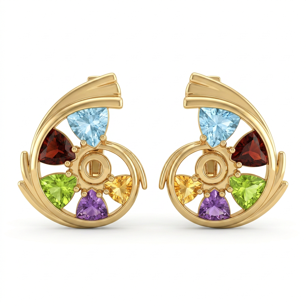 Серьги 20599 микс