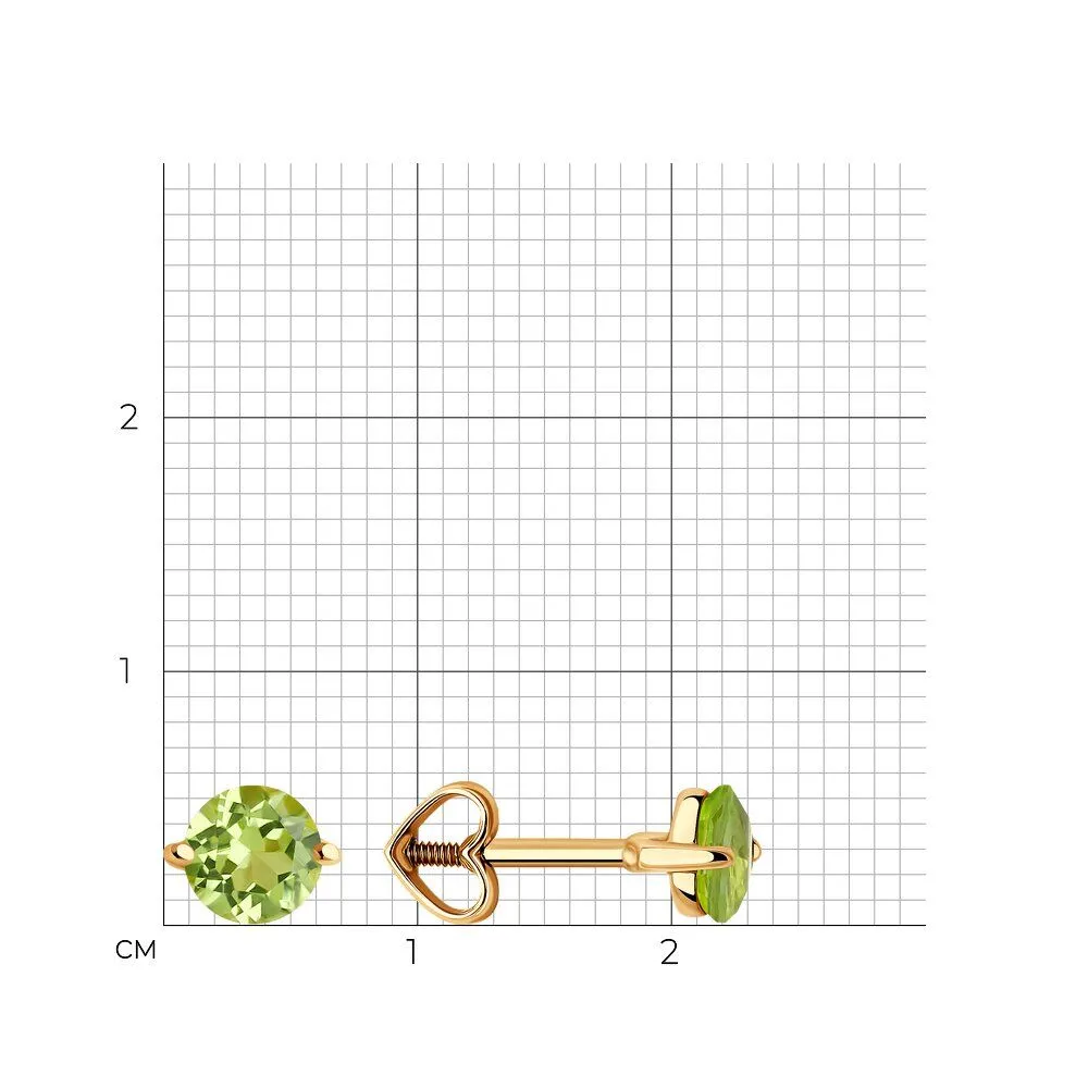 Серьги пусеты 51-322-02196-4