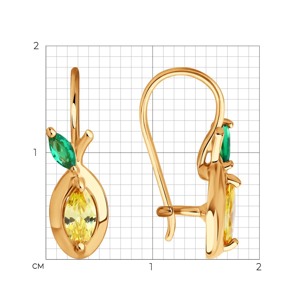 Серьги детские 51-120-02857-1