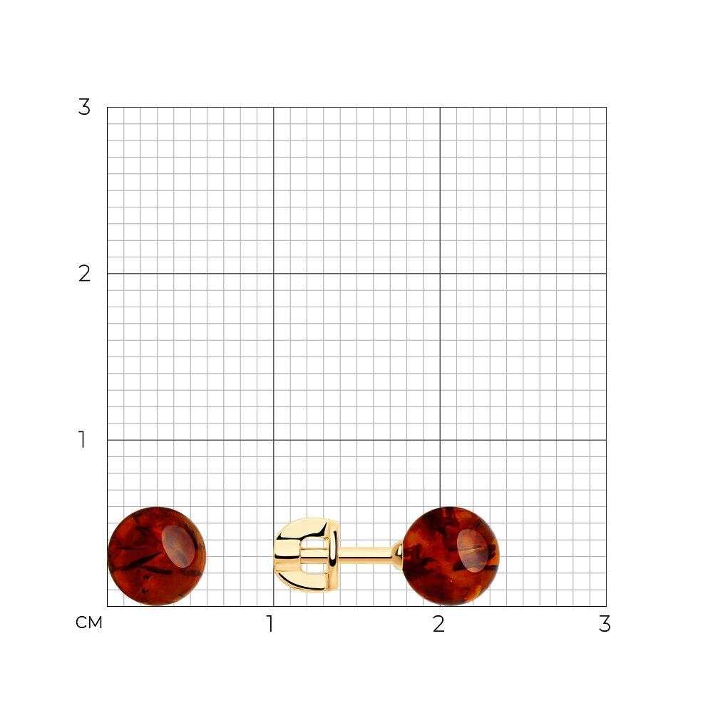 Серьги пусеты 728072