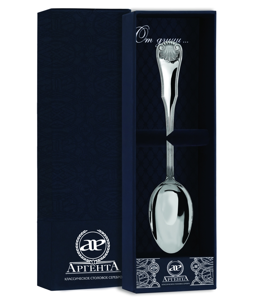 Ложка 263ЛЖ03801 чайная "Визит"+футляр