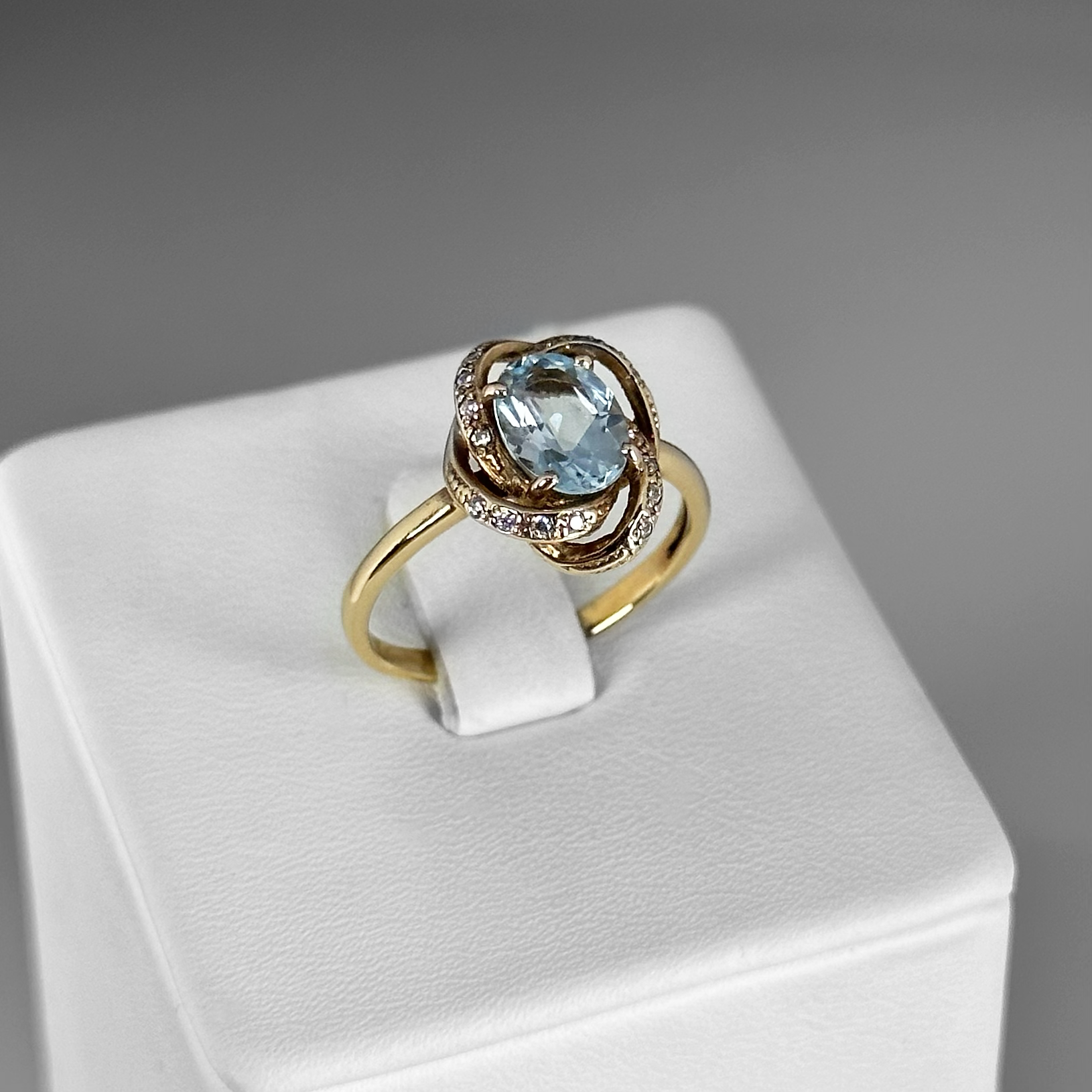 Кольцо к1274 топаз